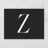 Monogram Letter Z Briefkaart (Voorkant)