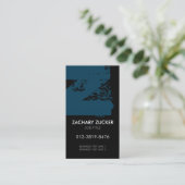 Monogram Letter Z Business Card Visitekaartje (Staand voorkant)
