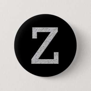 Monogram Letter Z Ronde Button 5,7 Cm