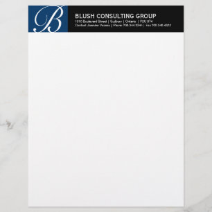 Monogram Letterhead Custom Briefhoofd