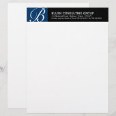 Monogram Letterhead Custom Briefhoofd (Voorkant / Achterkant)