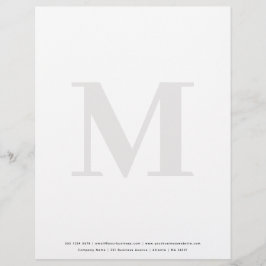 Monogram Letterhead-Sjabloon Briefhoofd