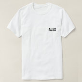 monogram letters A en L T-shirt (Design voorkant)
