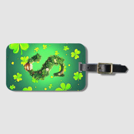 Monogram letters bagagelabel