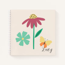 Monogram leuk botanisch voor meisjes roze