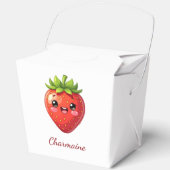 Monogram leuke aardbei kawaii bedankdoosjes (Voorkant)