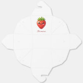 Monogram leuke aardbei kawaii bedankdoosjes (Ongevouwen)