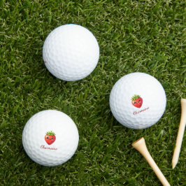 Monogram leuke aardbei kawaii golfballen