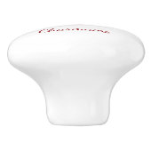Monogram leuke aardbei kawaii keramische knop (Zijkant)