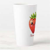Monogram leuke aardbei kawaii latte mok (Voorkant)