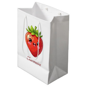 Monogram leuke aardbei kawaii medium cadeauzakje
