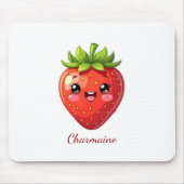 Monogram leuke aardbei kawaii muismat (Voorkant)