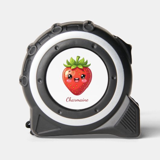 Monogram leuke aardbei kawaii rolmaat (Voorkant)