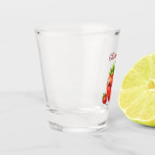Monogram leuke aardbei kawaii shot glas (Links)