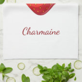 Monogram leuke aardbei kawaii theedoek (Gevouwen)