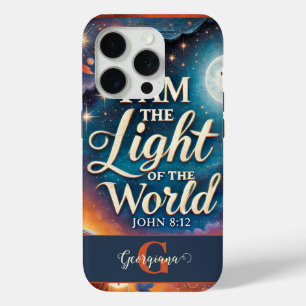 Monogram Levendig Christelijk Halloween Bijbelvers iPhone 15 Pro Case