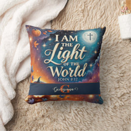 Monogram Levendig Christelijk Halloween Bijbelvers Kussen