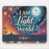 Monogram Levendig Christelijk Halloween Bijbelvers Muismat (Voorkant)