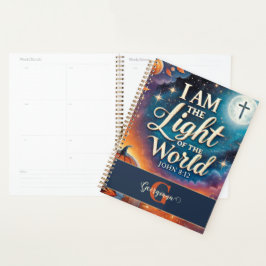 Monogram Levendig Christelijk Halloween Bijbelvers Planner