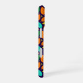 Monogram levendige herfstbladeren iPhone 16 hoesje (Rechterkant)