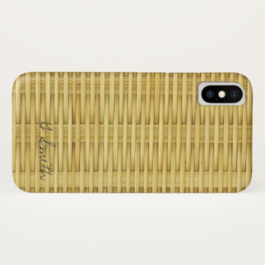 Monogram. Licht bijtende zeegrassmand Case-Mate iPhone Case (Achterkant (horizontaal))