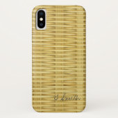 Monogram. Licht bijtende zeegrassmand Case-Mate iPhone Case (Achterkant)