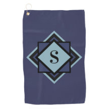 Monogram Lichtblauw Marineblauw Diamant