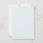 Monogram Lichtblauwe RSVP Kaart Trouwwebsite (Achterkant)