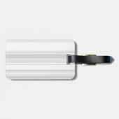 Monogram lichtgrijze strepen bagagelabel (Achterkant horizontaal)