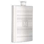 Monogram lichtgrijze strepen heupfles (Rechts)