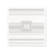 Monogram lichtgrijze strepen