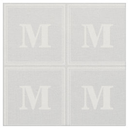 Monogram lichtgrijze strepen stof