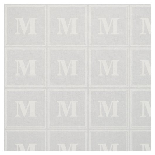 Monogram lichtgrijze strepen stof (Swatch)