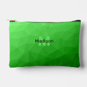 Monogram lichtgroen geometrisch maaspatroon etui (Voorkant)