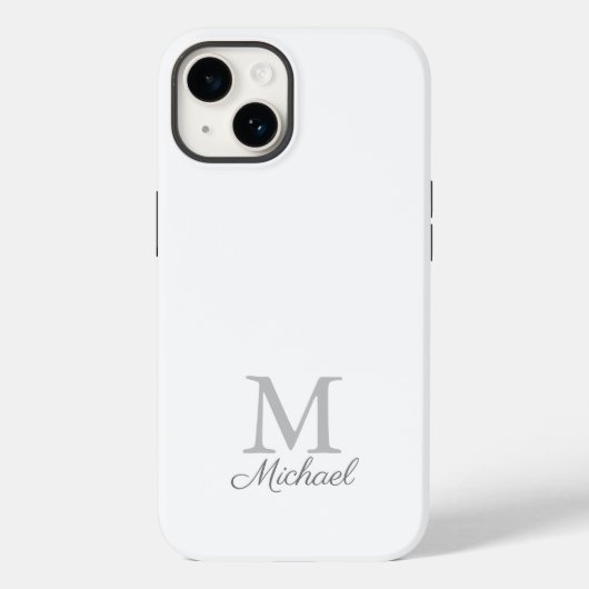 Monogram lichtmist Case-Mate iPhone case (Achterkant)