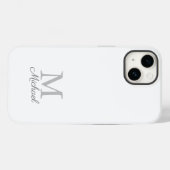 Monogram lichtmist Case-Mate iPhone case (Achterkant (horizontaal))