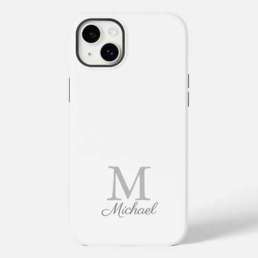 Monogram lichtmist Hoesje-Mate iPhone case (Achterkant)