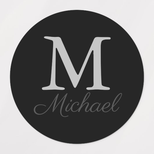 Monogram lichtmist labels (Design 1)