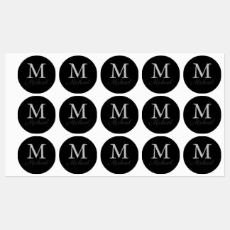 Monogram lichtmist labels