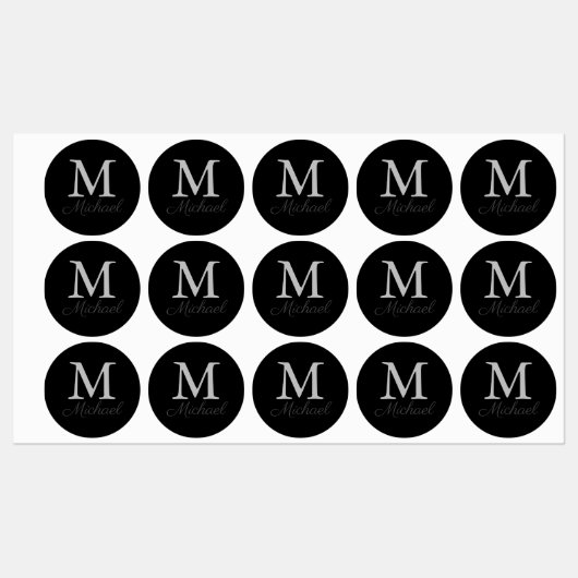 Monogram lichtmist labels (Vel)