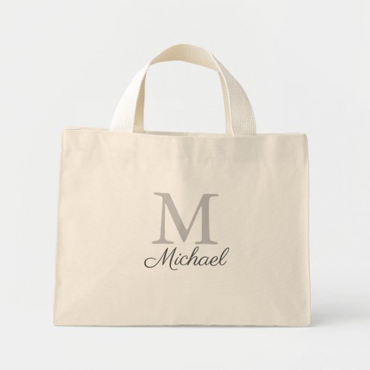 Monogram lichtmist mini tote bag (Voorkant)