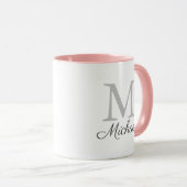 Monogram lichtmist mok (Voorkant rechts)