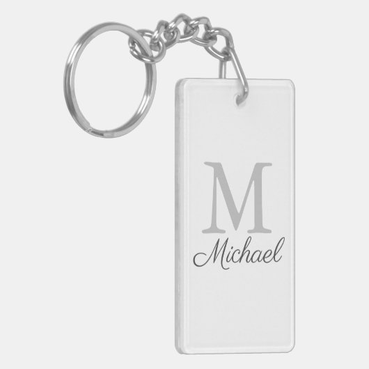 Monogram lichtmist sleutelhanger (Voorkant Links)