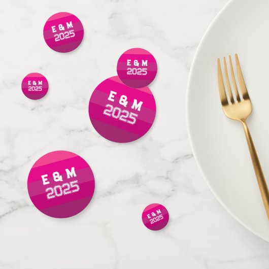 Monogram Liefde aanpassen Confetti (Groep)
