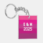 Monogram liefde aanpassen sleutelhanger (Voorkant Links)