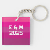 Monogram liefde aanpassen sleutelhanger (Achterkant)