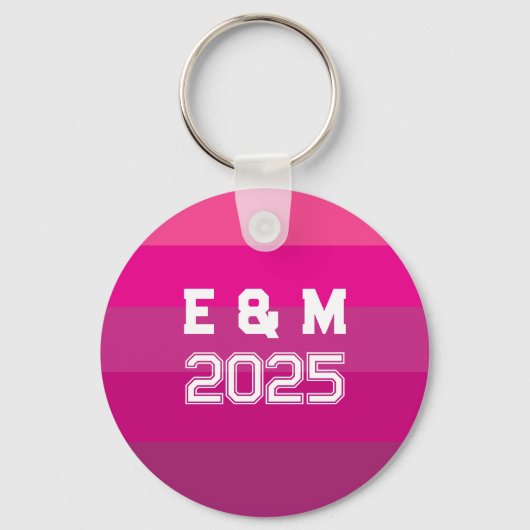 Monogram liefde aanpassen sleutelhanger (Voorkant)