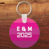 Monogram liefde aanpassen sleutelhanger (Achterkant)