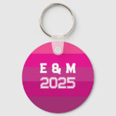 Monogram liefde aanpassen sleutelhanger (Achterkant)