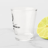 Monogram Liefde is lief, huwelijksgunsten voor gas Shot Glas (Rechts)